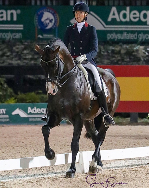 Charlotte Jorst and Nintendo at the 2019 CDI-W Wellington :: Photo © Sue Stickle