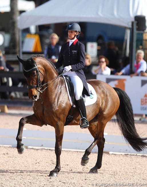 Yvonne Losos de Muniz and Aquamarijn at the 2019 CDI Wellington :: Photo © Astrid Appels