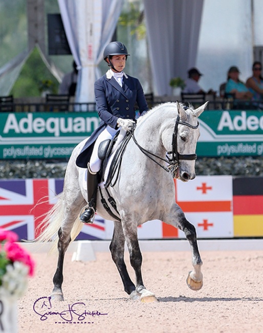 Anna Marek and Einstein JP at the 2019 CDIO Wellington :: Photo © Sue Stickle