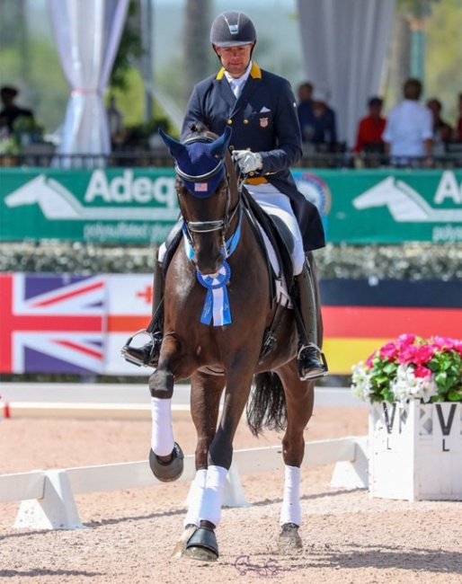 Endel Ots and Lucky Strike win at the 2019 Palm Beach Dressage Derby :: Photo © Sue Stickle