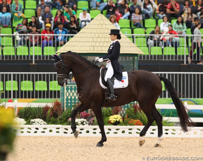 Akane Kuroki and Toots at the 2016 Olympic Games in Rio :: Photo © Astrid Appels