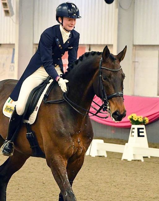 Rachel Dowley and Cadens at the 2019 Irish Winter Dressage Championships :: Photo © Sagittarian Photography