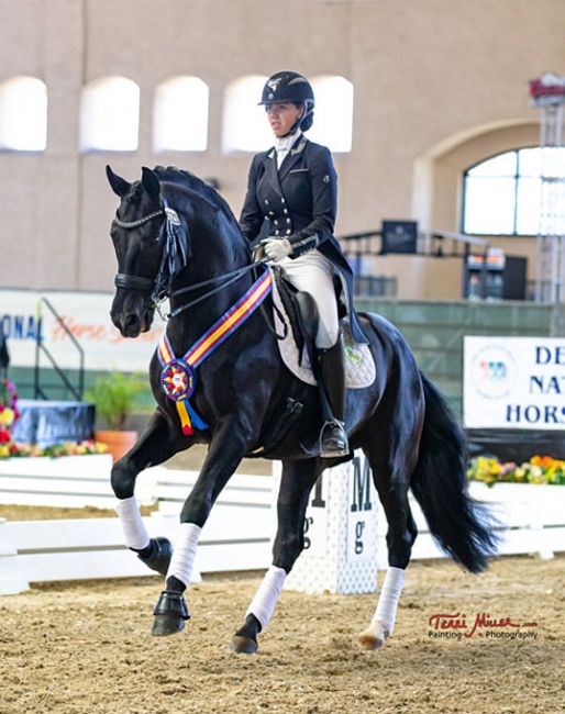 Katherine Mathews and Solière at the 2019 CDI-W Del Mar :: Photo © Terri Miller