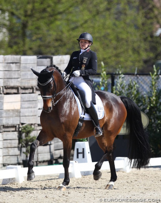 Anna Christina Abbelen and Henny Hennessy at the 2019 CDI SInt-Truiden :: Photo © Astrid Appels