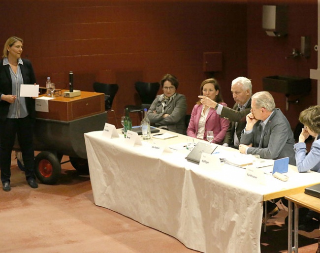 Podium discussion about the future of Swiss Dressage :: Photo © Valeria Streun