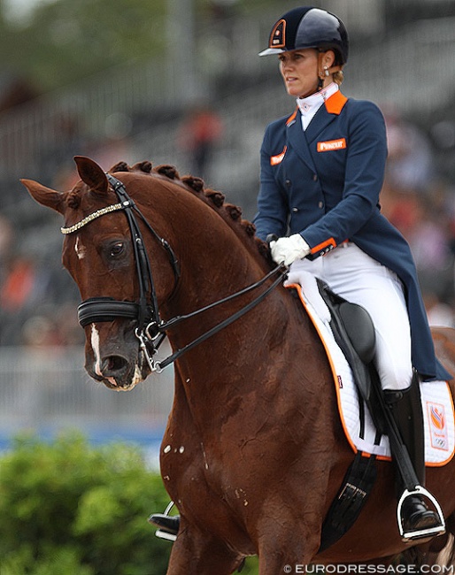 Madeleine Witte-Vrees and Cennin at the 2018 World Equestrian Games :: Photo © Astrid Appels