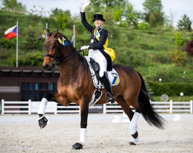 Inna Logutenkova on Fleraro at the 2019 CDI Kiev :: Photo © Lilya Nedolya