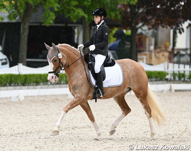 Polish pony rider Maria Walczyńska-Graczyk on Merci at the 2019 CDI Mariakalnok :: Photo © Lukasz Kowalski