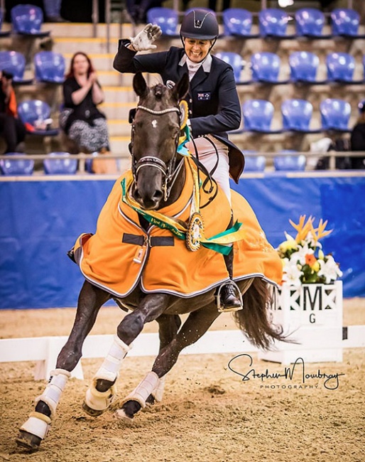 Rozzie Ryan and Jarrah R win the 2019 CDI Sydney GP Kur :: Photo © Stephan Mowbray