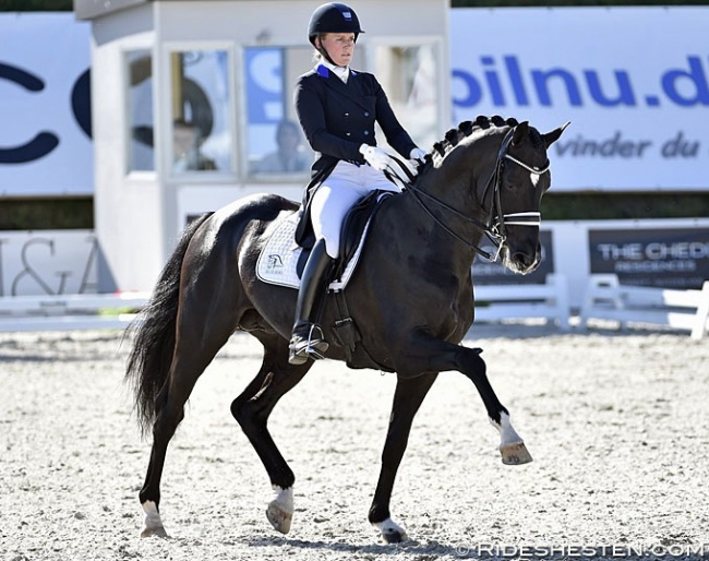 Nanna Skodborg Merrald and Blue Hors St. Schufro at the 2019 CDIO Uggerhalne :: Photo © Ridehesten