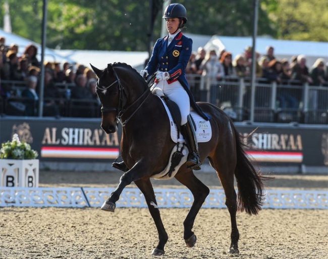 Charlotte Dujardin on Sonnar Murray Brown's Erlentanz at the 2019 CDI Windsor