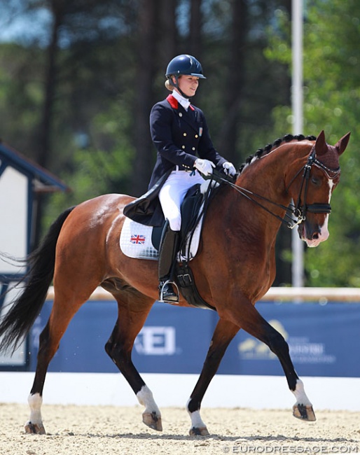 Charlotte Fry and Z Flemmenco at the 2015 European Young Riders Championships in Vidauban :: Photo © Astrid Appels