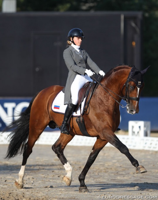 Olga Ivanova and Avans at the 2018 European Young Riders Championships :: Photo © Astrid Appels