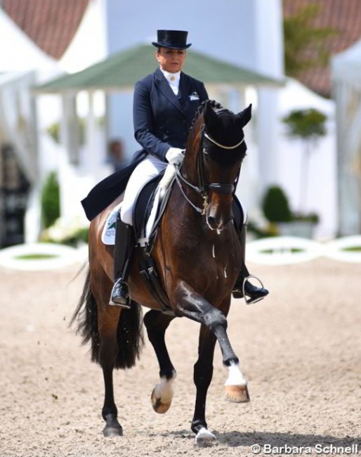 Dorothee Schneider and Showtime at the 2019 German Dressage Championships :: Photo © Barbara Schnell