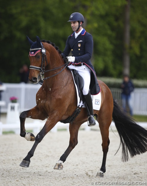 Nick Wagman and Don John representing team U.S.A. at the 2019 CDIO Compiegne in France :: Photo © Astrid Appels