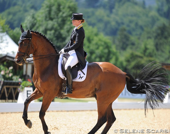 Isabell Werth and Don Johnson at the 2019 CDI Fritzens :: Photo © Selene Scarsi