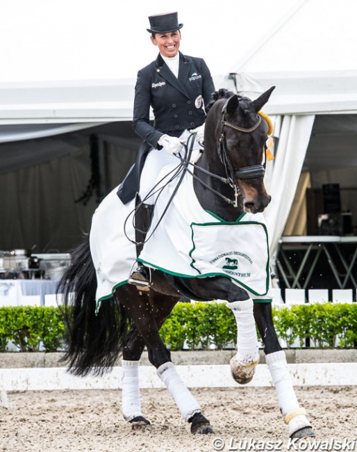 Belinda Weinbauer and Fustanella OLD at the 2019 CDI-W Mariakalnok :: Photo © Lukasz Kowalski