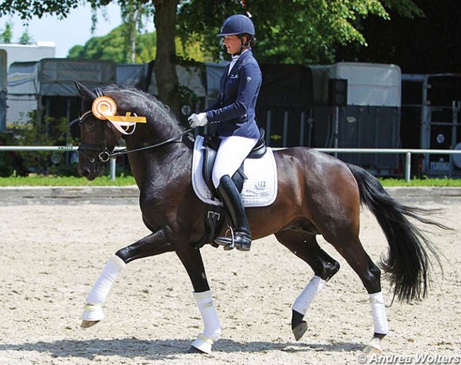 Stefanie Wolf and For Gold at the 2019 CDN Neuss-Grefrath :: Photo © Andrea Wolters