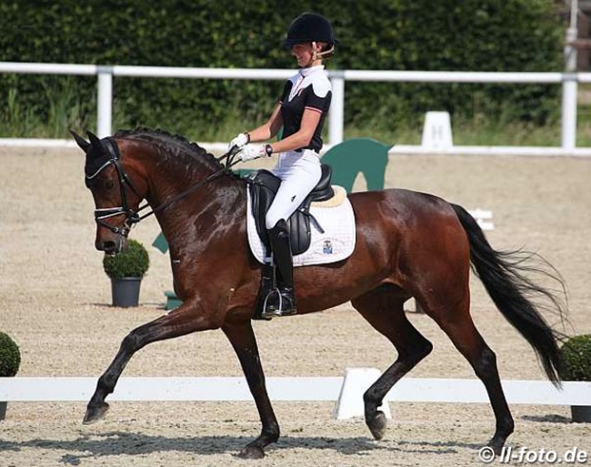 Patricia von Merveldt and High Heels at the 2019 German WCYH selection trial in Warendorf :: Photo © LL-foto