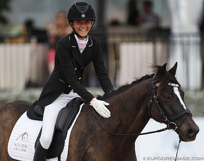 Canadian Scarlett Hansen is taking the FEI Dressage pony world by storm in North America :: Photo © Astrid Appels
