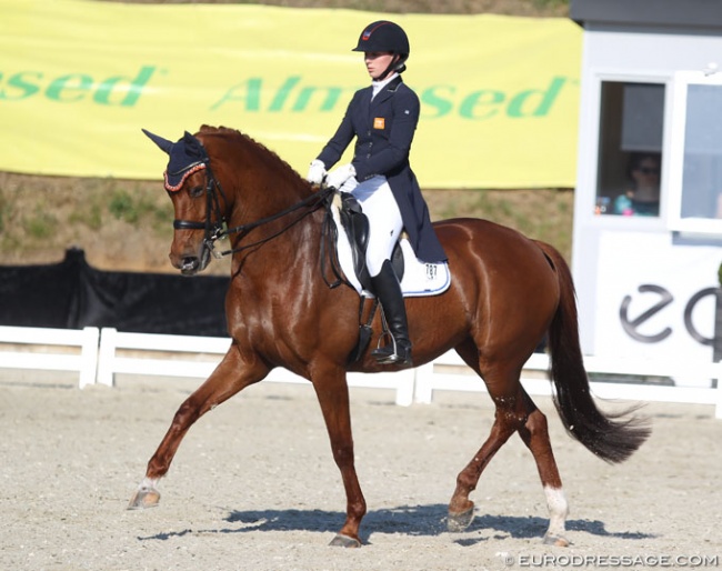 Marjan Hooge and Eskara de Jeu at the 2018 CDIO Uggerhalne :: Photo © Astrid Appels