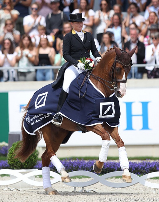Isabell Werth and Bella Rose at the 2019 CDIO Aachen :: Photo © Astrid Appels