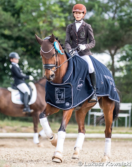 Karina Zakhrabekova and her mom Irina's Ein Stern on winning form at the 2019 CDI-W Brno :: Photo © Lukasz Kowalski