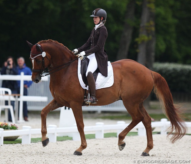 Charlotte Chalvignac on Bernadette Brune's Lights of Londonderry at the 2019 CDIO Compiègne :: Photo © Astrid Appels