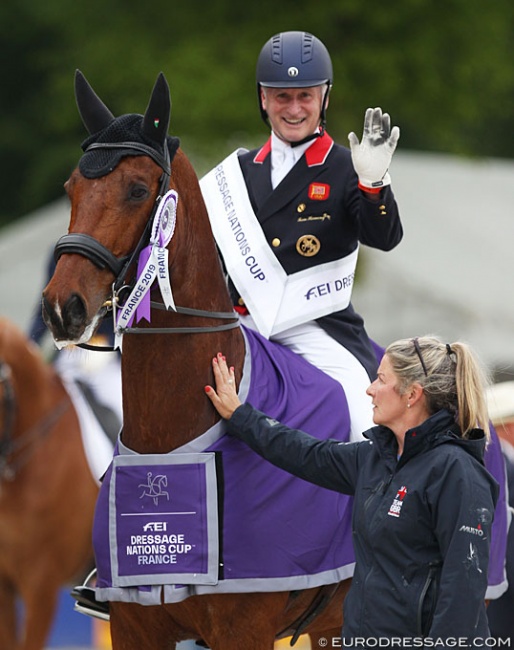 Richard Davison and Bubblingh on the British team that won the Nations Cup at the 2019 CDIO Compiègne :: Photo © Astrid Appels