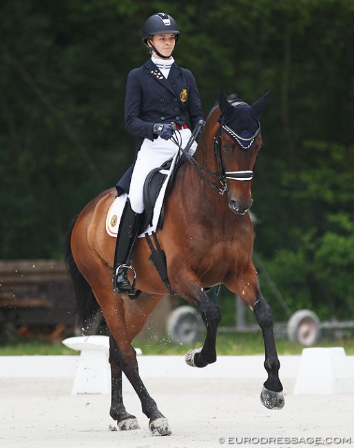 Belgian junior Karoline Vestergaard on Junior Hit at the 2019 CDIO Compiègne :: Photo © Astrid Appels