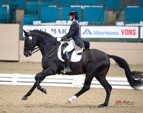 Katherine Mathews and Solière at the 2019 CDI-W Del Mar :: Photo © Terri Miller