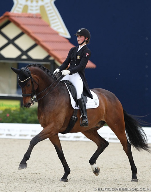 Kristiane Askim Hillern on Schnell’s Happy Birthday at the 2019 CDIO-PJYR Hagen :: Photo © Astrid Appels