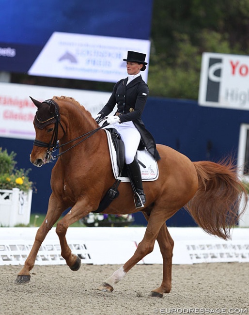 Jessica Süss and Duisenberg in the Louisdor Cup Qualifier at the 2019 CDI Hagen :: Photo © Astrid Appels
