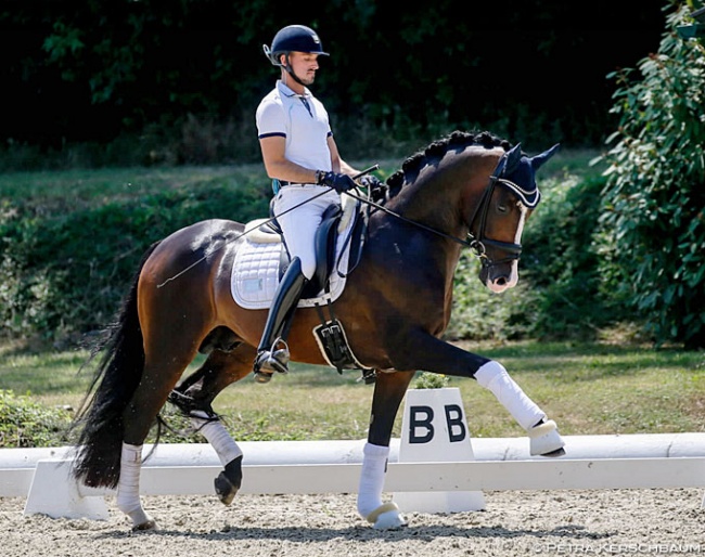 Danish based Austrian Manuel Springhetti and Jaristo at the 2019 Austrian WCYH selection trial in Himberg :: Photo © Petra Kerschbaum