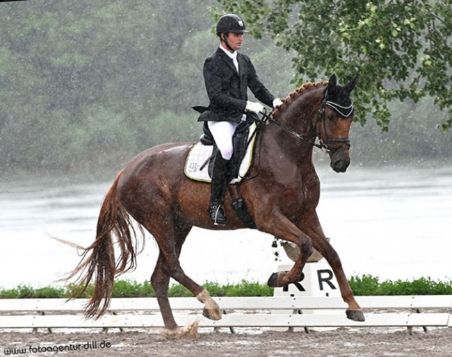 Walter Wadenspanner and Davanti in the pouring rain at the CDN Ingolstadt :: Photo © Rainer Dill