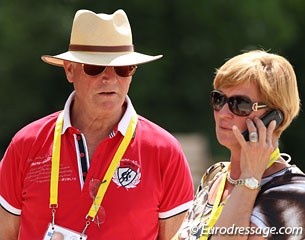 Hans Max with his wife Sissy Max-Theurer at the CDIO Aachen in 2012 :: Photo © Astrid Appels