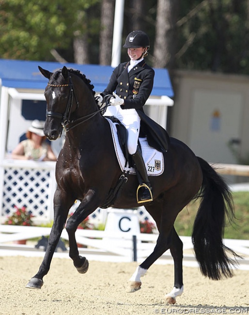 Semmieke Rothenberger and Geisha at the 2015 European Junior Riders Championships :: Photo © Astrid Appels