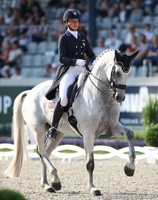 American Adrienne Lyle and Harmony's Duval at the 2019 CDIO Aachen :: Photo © Astrid Appels