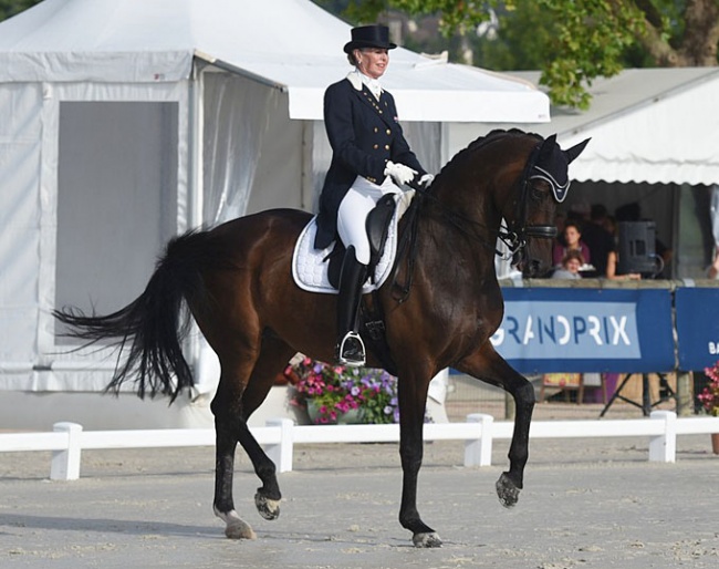 Mary Hanna and Syriana at the 2019 CDI Deauville :: Photo © Pixelsevents.com