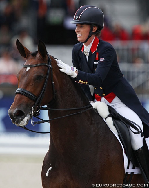 Charlotte Dujardin and Mount St. John Freestyle at the 2019 European Dressage Championships :: Photo © Astrid Appels