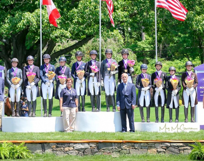 The Young rider team podium at the 2019 North American Youth Championships :: Photo © Meg McGuire