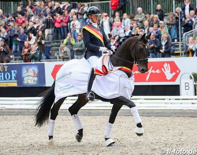 Robin van Lierop and Zum Glück at the 2019 Bundeschampionate :: Photo © LL-foto