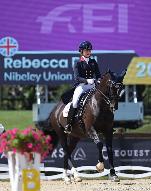 Rebecca Bell and Nibeley Union Hit at the 2019 European Young Riders Championships :: Photo © Astrid Appels