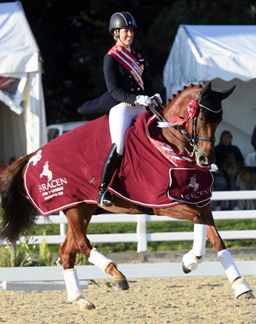 Charlotte Dujardin and Mount St. John Valencia at the 2019 British Dressage Championships :: Photo © Kevin Sparrow