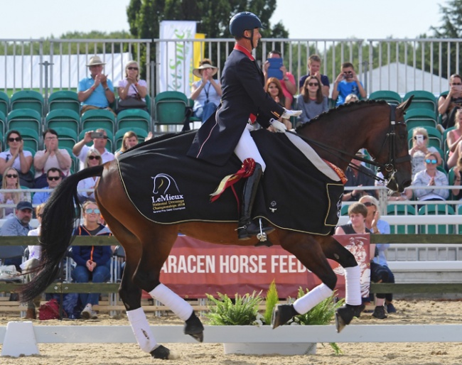 Carl Hester and Nip Tuck win the 2019 British Dressage Championships :: Photo © Kevin Sparrow