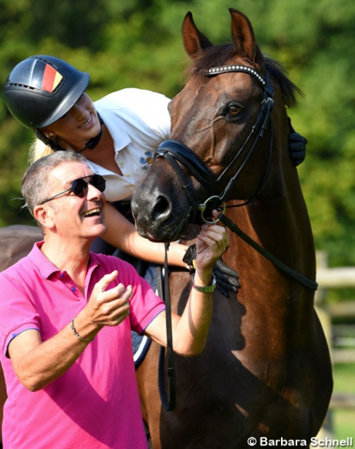 Jessica Krieg on Special Edition with trainer Frank Lamontagne :: Photo © Barbara Schnell