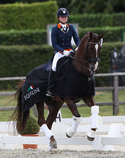 Mercedes Verweij and Four Seasons at the 2019 CDI Waregem :: Photo © Astrid Appels