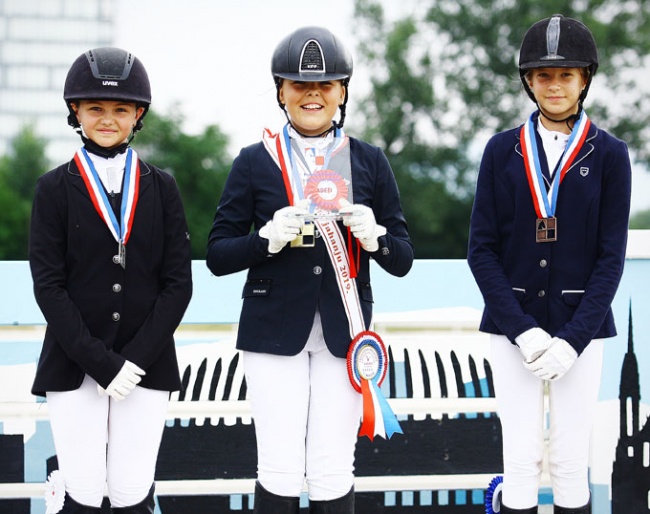 The children podium at the 2019 Croatian Dressage Championships :: Photo © Lidija Novković 