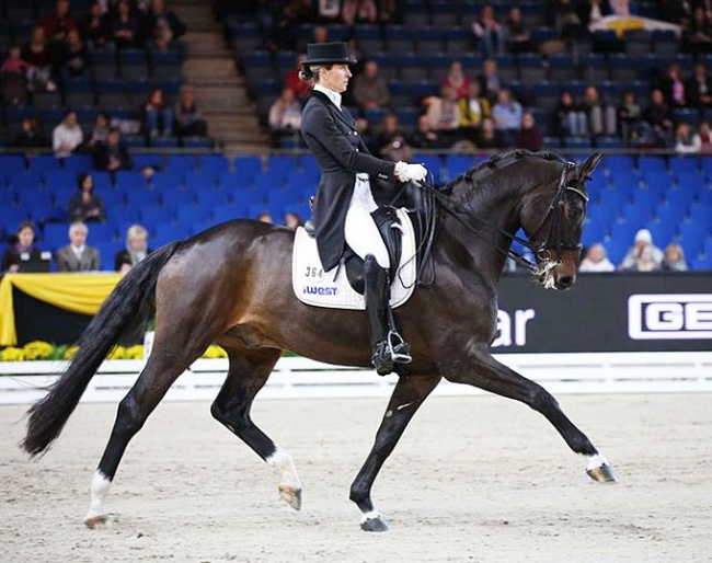 Sabine Klenk and Friedolin at the 2017 CDN Stuttgart