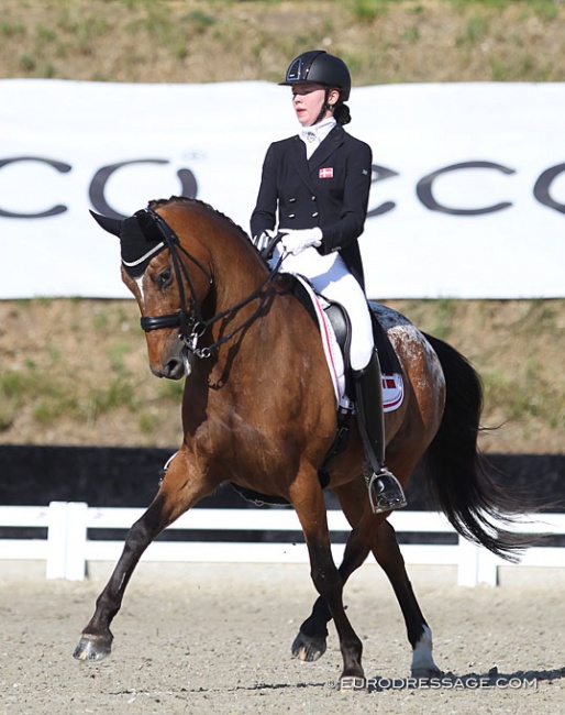 Cecilie Dybro Jensen and Nørgaards Leonora at the 2018 CDIO Uggerhalne :: Photo © Astrid Appels